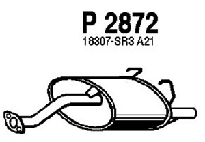 Rear muffler in the group  at  Professional Parts Sweden AB (P2872)