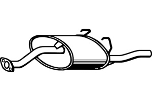 Rear muffler in the group  at  Professional Parts Sweden AB (P2873)