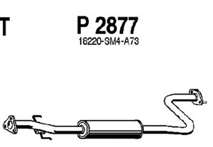 Intermediate muffler in the group  at  Professional Parts Sweden AB (P2877)
