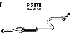 Intermediate muffler in the group  at  Professional Parts Sweden AB (P2879)