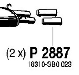 Rear pipe in the group  at  Professional Parts Sweden AB (P2887)