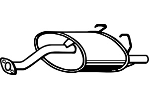 Rear muffler in the group  at  Professional Parts Sweden AB (P2895)