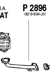 Front pipe i gruppen Tillflligt dolda artiklar hos  Professional Parts Sweden AB (P2896)