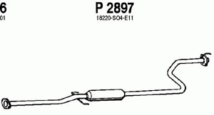 Intermediate muffler in the group  at  Professional Parts Sweden AB (P2897)
