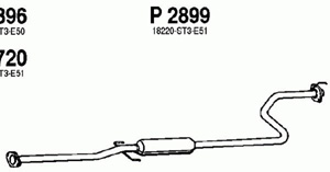 Rear muffler in the group  at  Professional Parts Sweden AB (P2899)