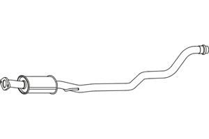 Intermediate muffler in the group  at  Professional Parts Sweden AB (P29005)