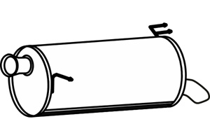 Rear muffler in the group  at  Professional Parts Sweden AB (P29015)