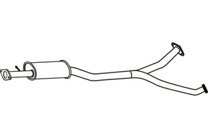 Center muffler in the group Exhaust parts / Exhaust muffler & kits at  Professional Parts Sweden AB (P29029)