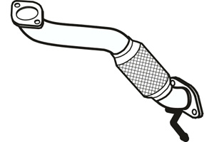 Front pipe in the group Exhaust parts / Exhaust muffler & kits at  Professional Parts Sweden AB (P29035)