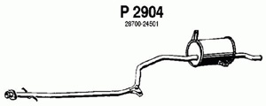 Rear muffler in the group  at  Professional Parts Sweden AB (P2904)