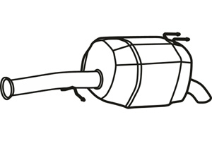 Rear muffler in the group Exhaust parts / Exhaust muffler & kits at  Professional Parts Sweden AB (P29043)