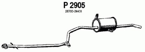 Rear muffler in the group  at  Professional Parts Sweden AB (P2905)