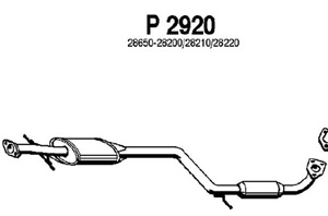 Intermediate muffler in the group  at  Professional Parts Sweden AB (P2920)