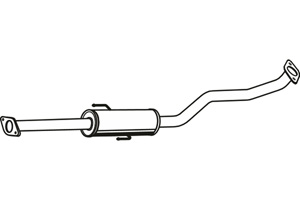 Intermediate muffler in the group Exhaust parts / Exhaust muffler & kits at  Professional Parts Sweden AB (P2924)