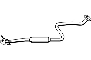 Intermediate muffler in the group  at  Professional Parts Sweden AB (P2925)