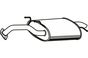 Rear muffler in the group Exhaust parts / Exhaust muffler & kits at  Professional Parts Sweden AB (P2928)