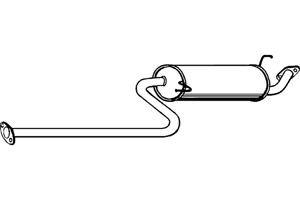 Rear muffler in the group  at  Professional Parts Sweden AB (P2931)