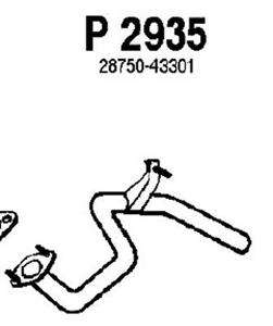 Rear pipe in the group  at  Professional Parts Sweden AB (P2935)