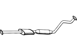 Intermediate muffler in the group  at  Professional Parts Sweden AB (P2938)
