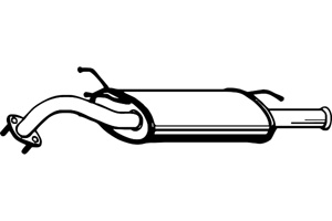 Rear muffler in the group  at  Professional Parts Sweden AB (P2939)
