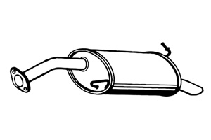 Rear muffler in the group  at  Professional Parts Sweden AB (P2947)