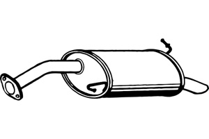 Rear muffler in the group  at  Professional Parts Sweden AB (P2951)