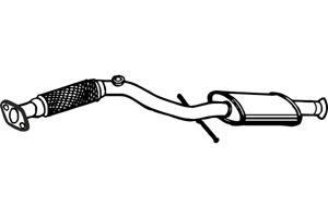 Intermediate muffler in the group  at  Professional Parts Sweden AB (P2953)