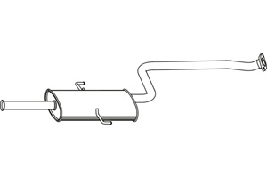 Intermediate muffler in the group  at  Professional Parts Sweden AB (P2955)