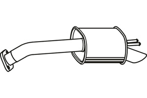 Rear muffler i gruppen Tillflligt dolda artiklar hos  Professional Parts Sweden AB (P2956)