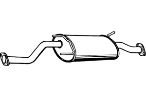 Intermediate muffler in the group  at  Professional Parts Sweden AB (P2957)