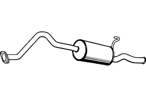 Rear muffler in the group  at  Professional Parts Sweden AB (P2958)