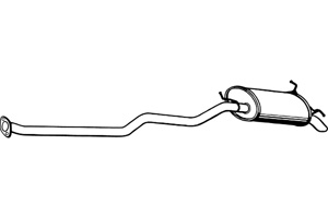 Rear muffler in the group  at  Professional Parts Sweden AB (P2961)