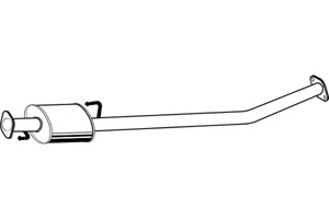 Intermediate muffler in the group  at  Professional Parts Sweden AB (P2963)