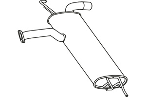 Rear muffler in the group  at  Professional Parts Sweden AB (P2964)