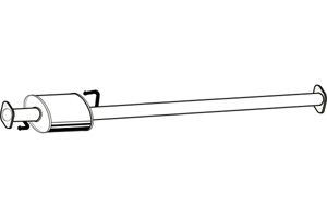 Intermediate muffler in the group  at  Professional Parts Sweden AB (P2966)