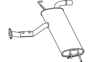 Rear muffler in the group  at  Professional Parts Sweden AB (P2967)