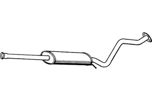 Intermediate muffler in the group  at  Professional Parts Sweden AB (P2979)