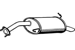 Rear muffler in the group  at  Professional Parts Sweden AB (P2980)
