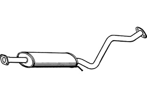 Intermediate muffler in the group  at  Professional Parts Sweden AB (P2981)