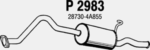 Rear muffler in the group Exhaust parts / Exhaust muffler & kits at  Professional Parts Sweden AB (P2983)