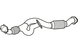 Front pipe in the group Exhaust parts / Exhaust muffler & kits at  Professional Parts Sweden AB (P2984)