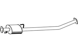 Intermediate muffler in the group  at  Professional Parts Sweden AB (P2988)