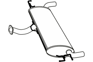 Rear muffler in the group  at  Professional Parts Sweden AB (P2991)