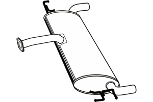 Rear muffler in the group  at  Professional Parts Sweden AB (P2994)