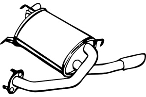 Rear muffler in the group  at  Professional Parts Sweden AB (P3008)