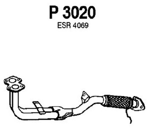 Front pipe in the group  at  Professional Parts Sweden AB (P3020)