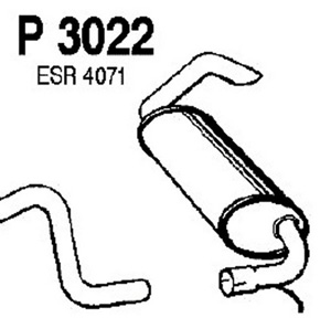 Rear muffler in the group  at  Professional Parts Sweden AB (P3022)