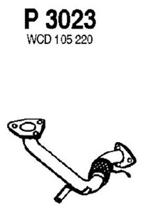 Front pipe in the group  at  Professional Parts Sweden AB (P3023)