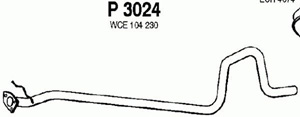 Intermediate pipe in the group  at  Professional Parts Sweden AB (P3024)