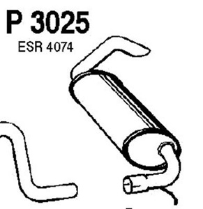 Rear muffler i gruppen Tillflligt dolda artiklar hos  Professional Parts Sweden AB (P3025)